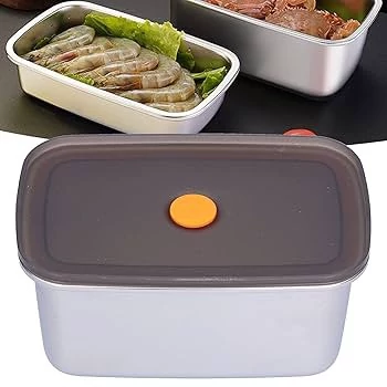 ظرف فریزری استیل با درب سوپاپ دار