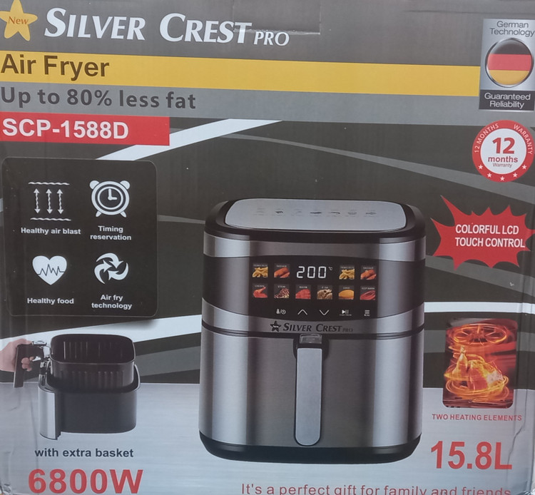 سرخکن دو المنته سیلور کرست مدل SCP-1588D با ظرفیت 15.8L