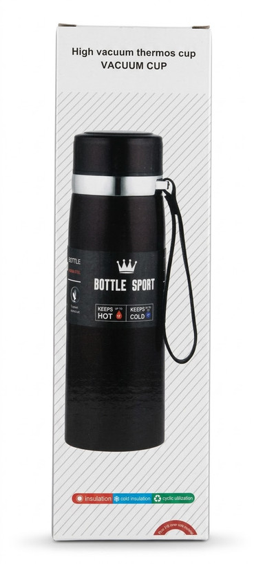 فلاکس Bottle Sport مشکی رنگ با ظرفیت ۱۰۰۰ میلی لیتر